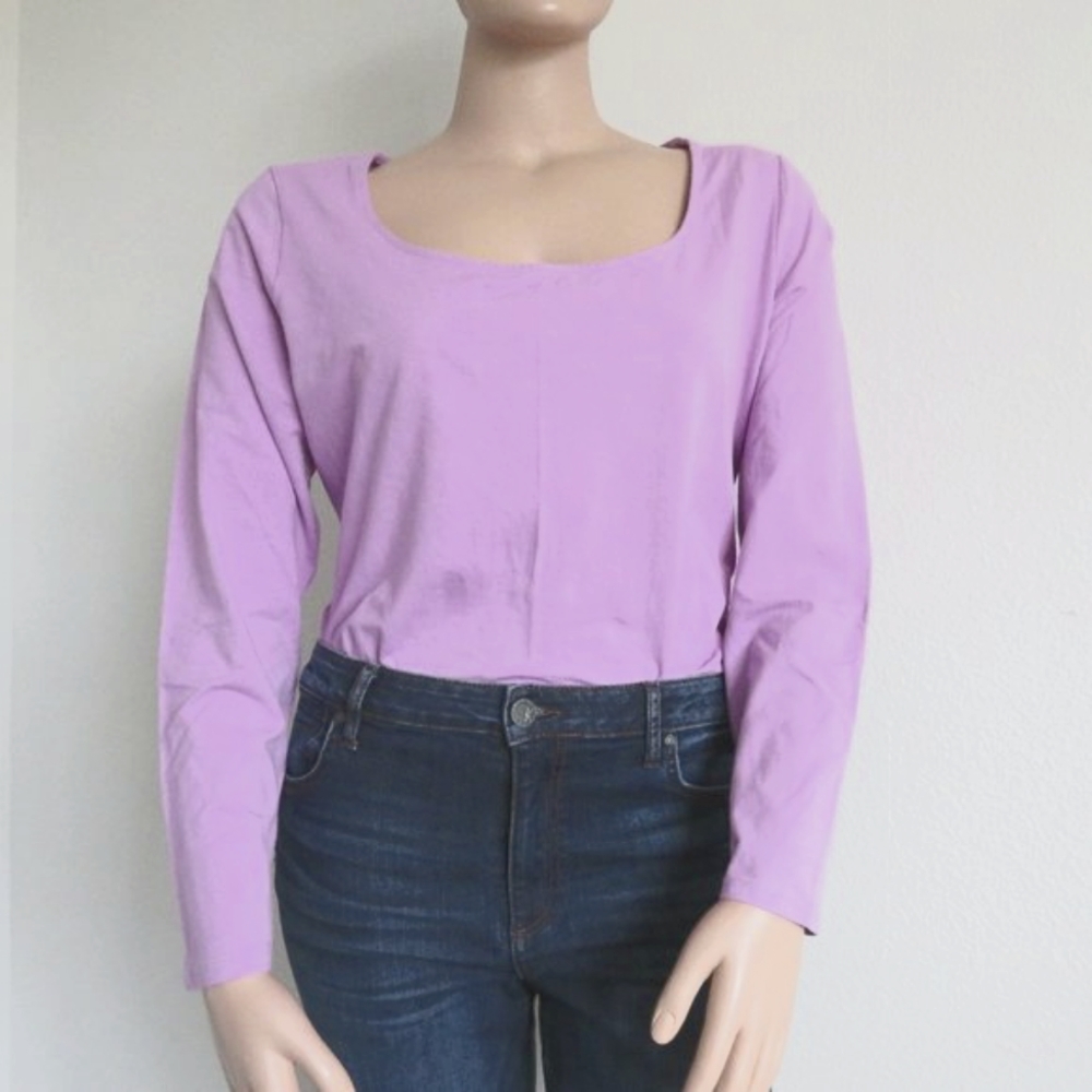 Ava & Viv Women's Bodysuit Long Sleeve Top Plus Size 4X NWT - Picture 3 of 6